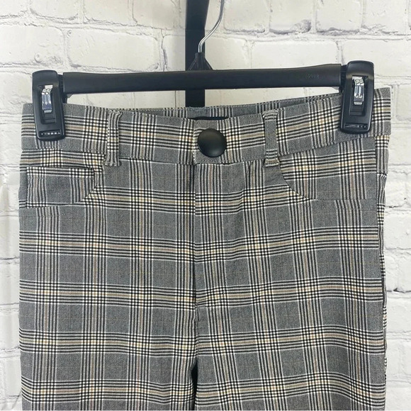 Zara Plaid Skinny Viscose Blend Pants Size Medium - Picture 2 of 6